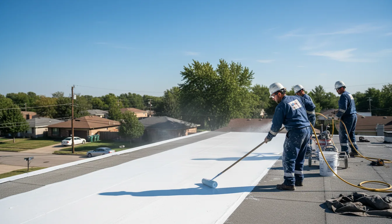 Commercial roof coating in Palmyra, WI near me